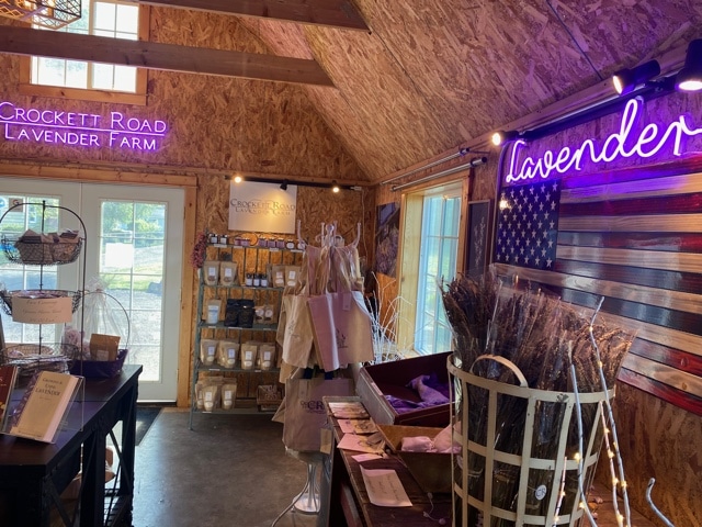 Lavender Farm Selling Room