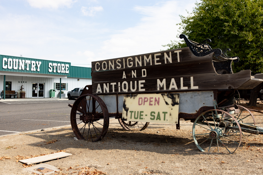 Country Store with sign