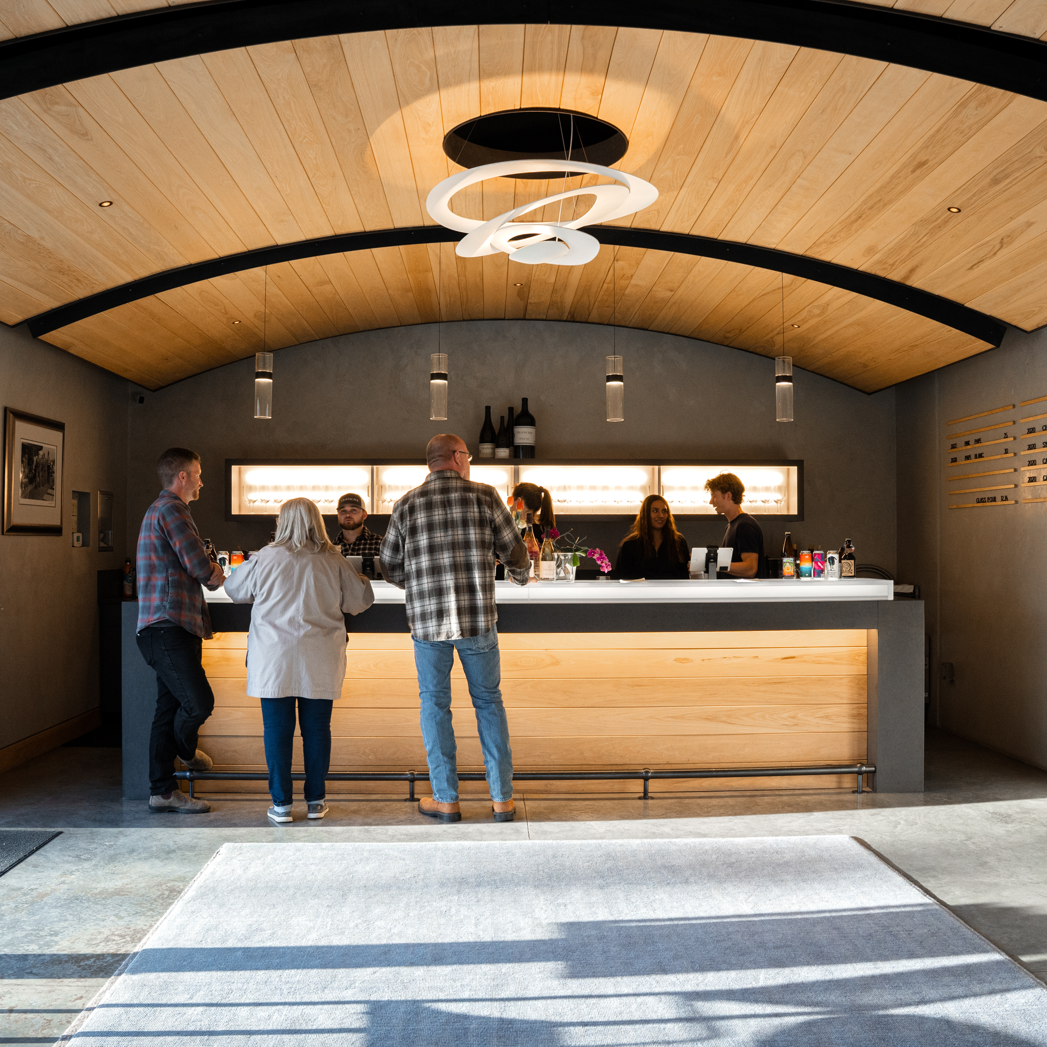 Tranche tasting room interior
