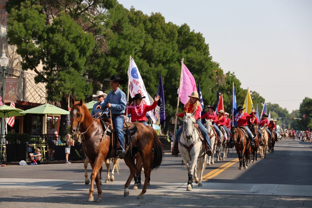 WW Fair & Frontier Days - rodeo flag girls