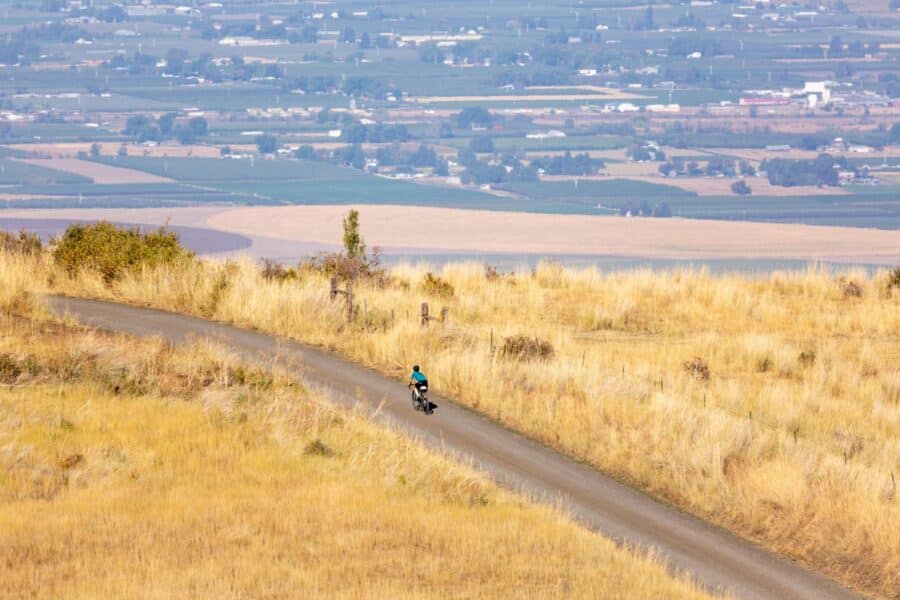 The Grit gravel ride view of the valley